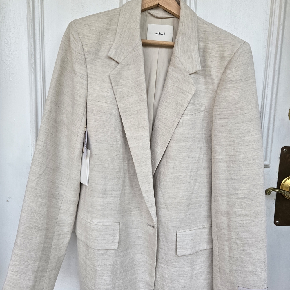 Wilfred Beige Women's Suit Jacket